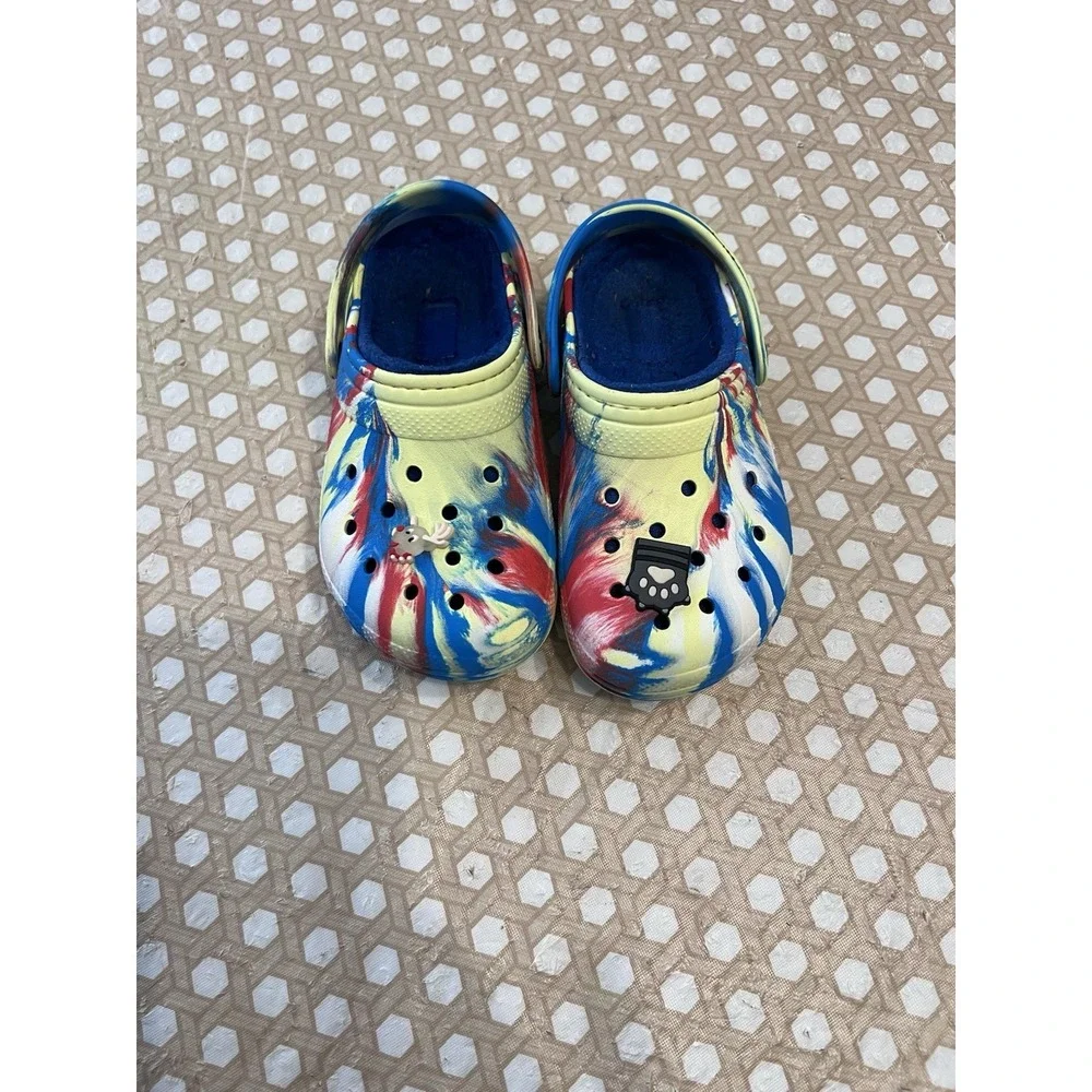 Crocs Fur  Clog‎ Sandals Unisex Little Kids Child Size C 12